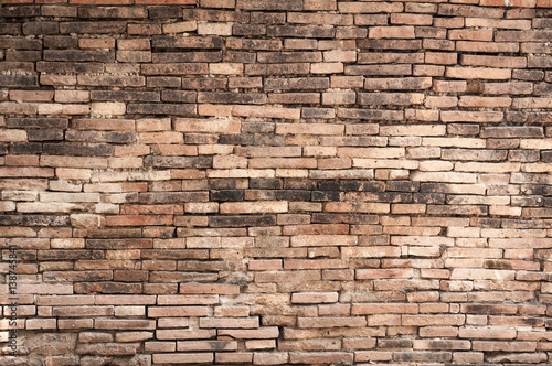 old brick wall background texture background material of industry building construction for retro background