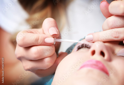 Woman on cosmetic procedure...