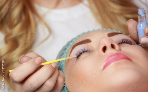 Woman on cosmetic procedure...