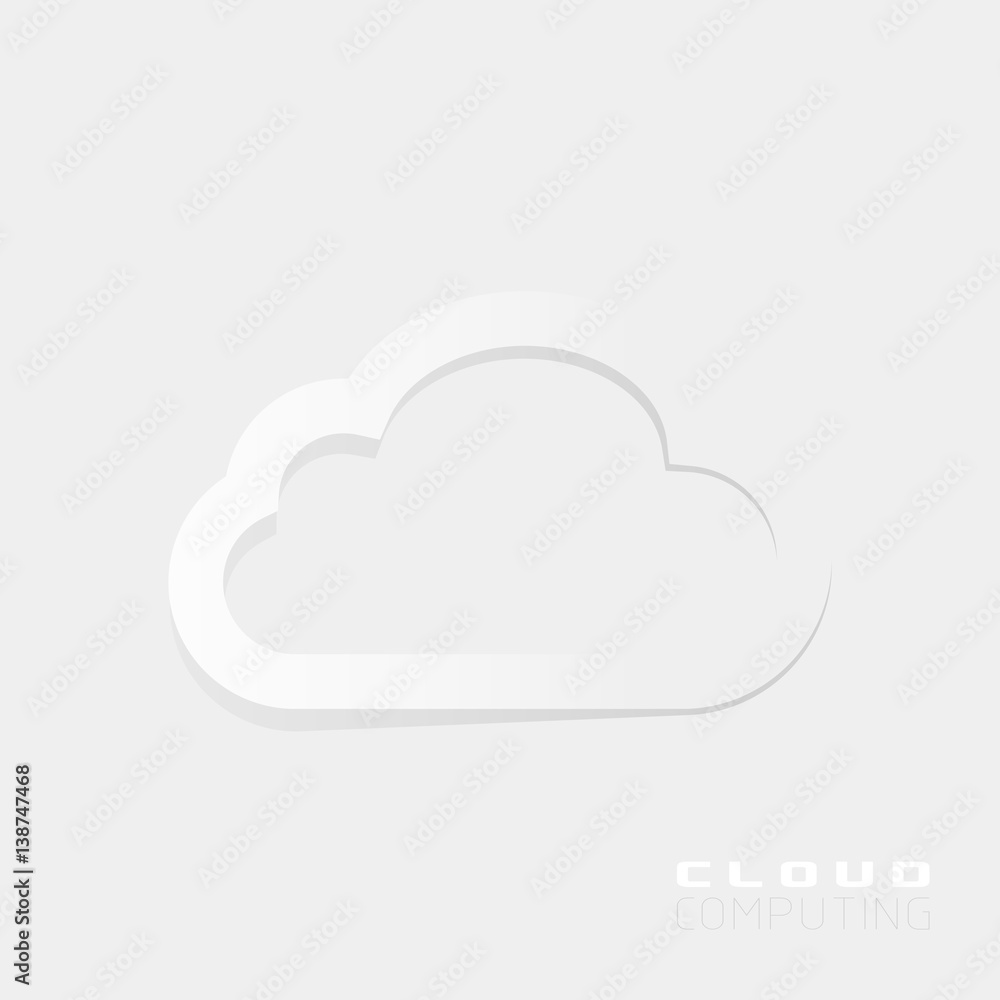 Cloud computing background. Cloud Vector Illustration. Cloud computing background. Cloud Vector Illustration.