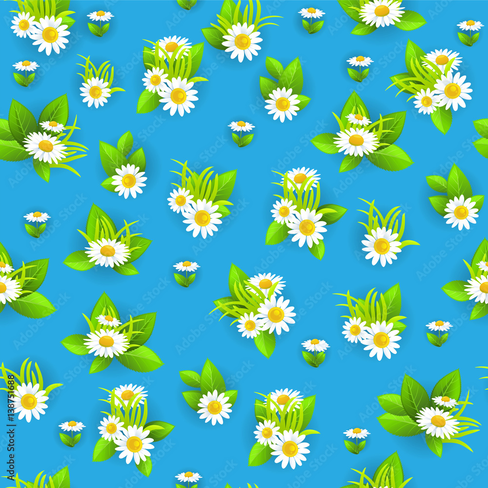 Blue floral pattern Blue floral pattern