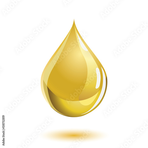 Golden colored liquid drop icon, representing cooking oil or honey.