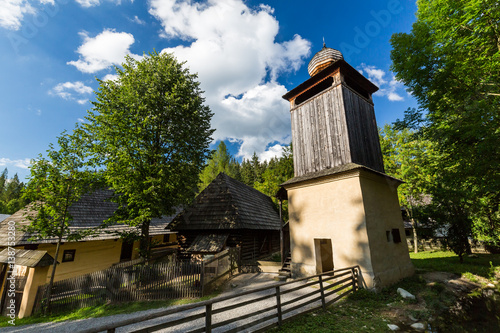 View of the museum village Brestova in Zuberec photo