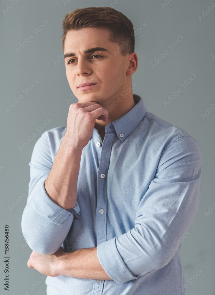 Attractive young businessman Attractive young businessman