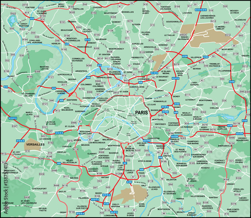 Paris Area Map