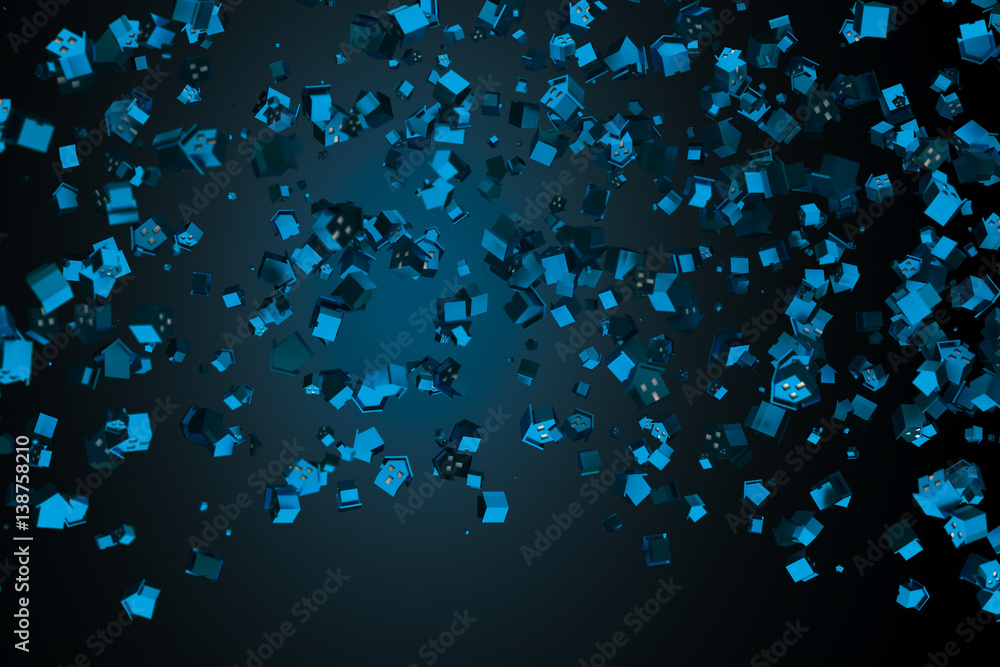 3d rendering of abstract particle background Stock Illustration | Adobe ...