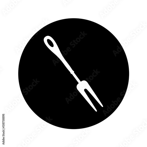fork kitchen cutlery isolated icon vector illustration design