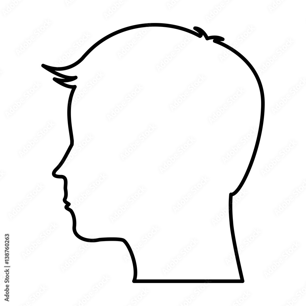 male profile silhouette icon vector illustration design male profile silhouette icon vector illustration design