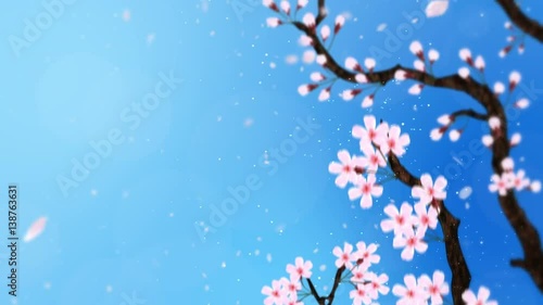 桜 花 舞い落ちる 動画素材 Fu Non