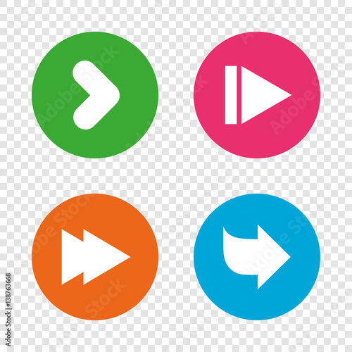 Free Download Arrow icons. Next navigation signs symbols. - GFXLoad