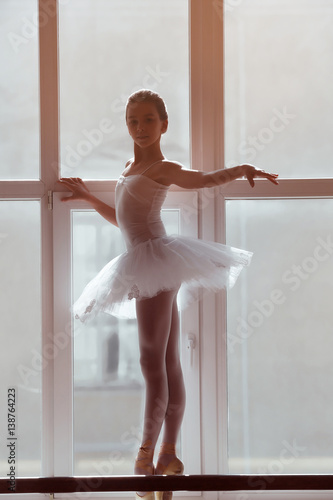 Young beautiful ballerina d...