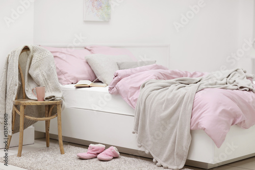 Interior of modern bedroom ...