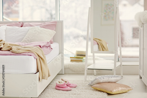 Modern light bedroom interior