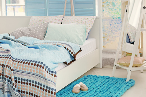 Modern light bedroom interior