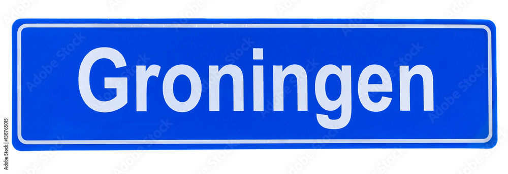 Dutch road sign at the Groningen city limit Dutch road sign at the Groningen city limit
