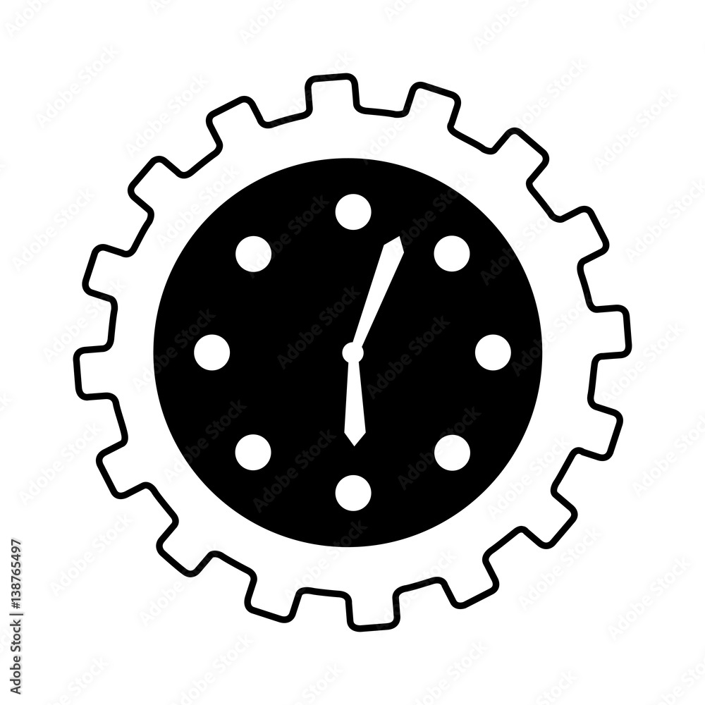 time clock isolated icon vector illustration design time clock isolated icon vector illustration design