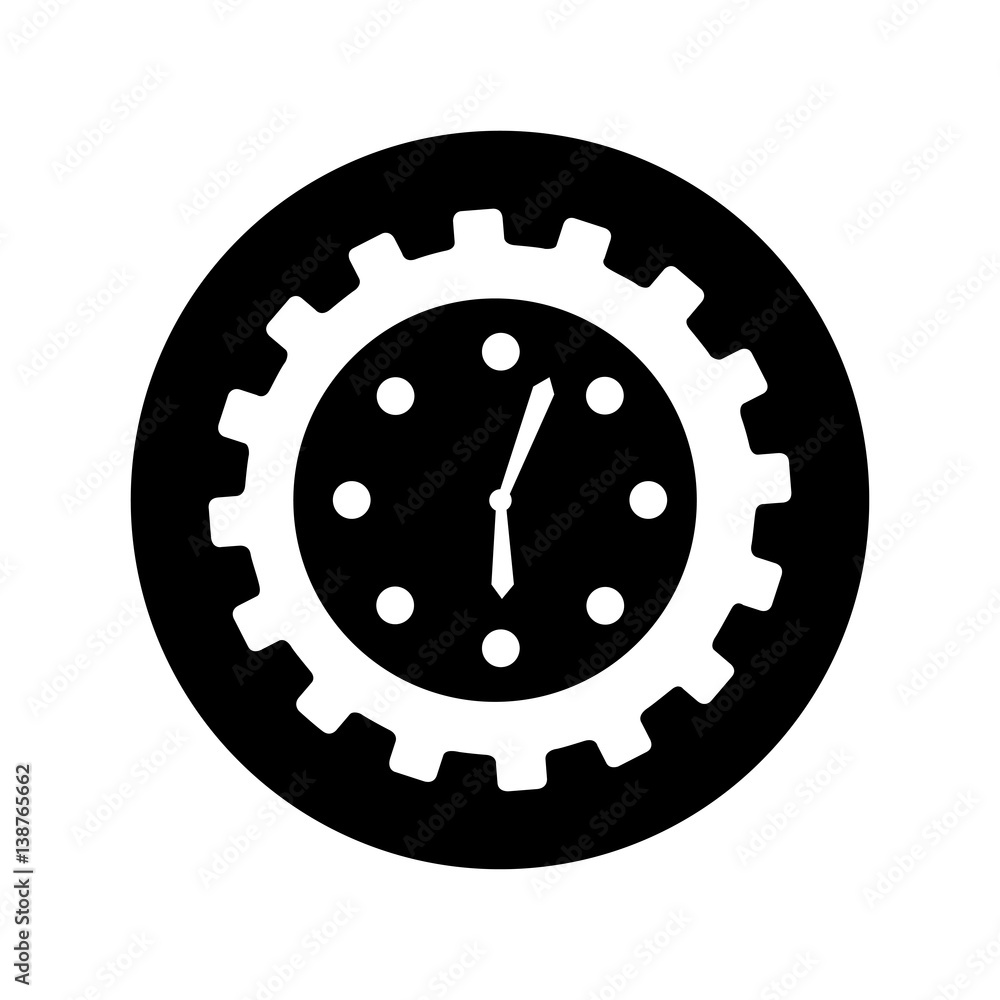 time clock isolated icon vector illustration design time clock isolated icon vector illustration design