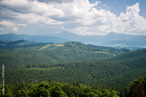 view on Goverla in Carpathian mountains