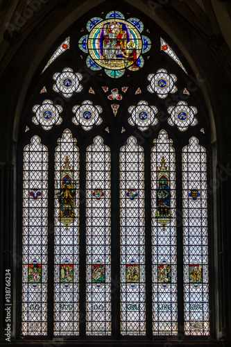 Bristol Cathedral Edward Colston Stained Glass Window B photo