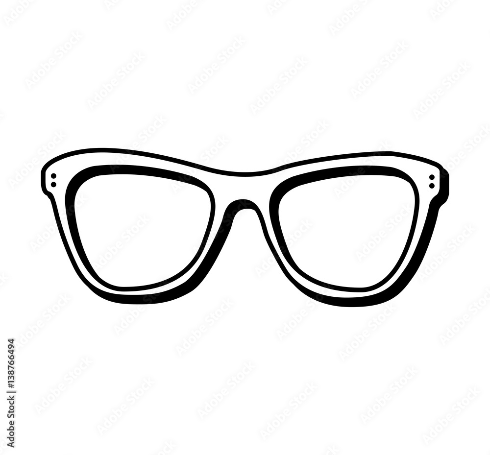 fashion glasses summer icon vector illustration design fashion glasses summer icon vector illustration design
