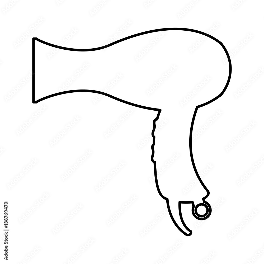 hairdresser dryer isolated icon vector illustration design hairdresser dryer isolated icon vector illustration design