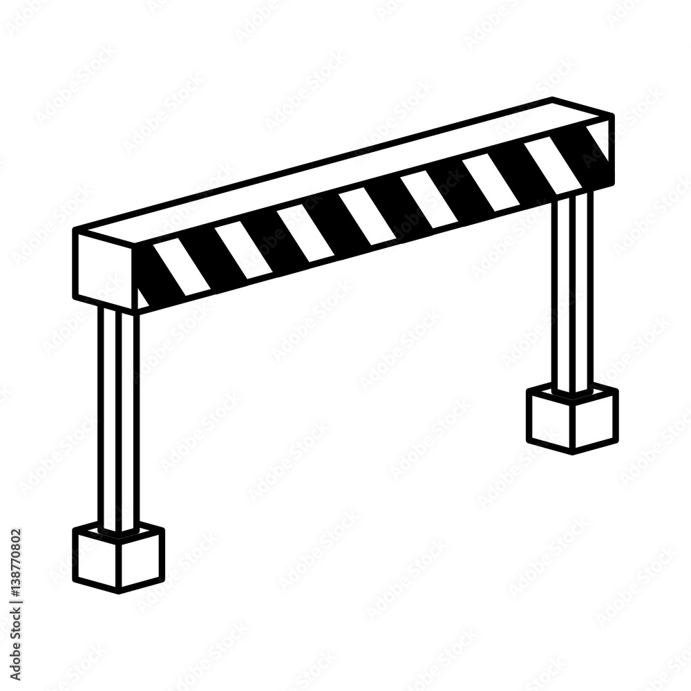 construction barrier isometric icon vector illustration design construction barrier isometric icon vector illustration design