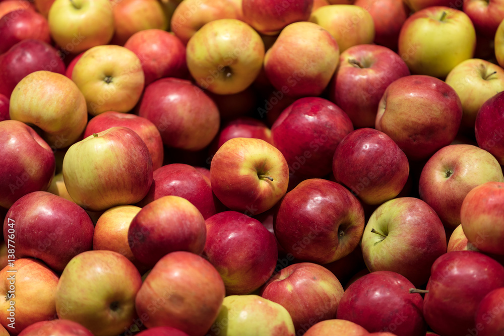 Image of fresh apples in supermarket store Image of fresh apples in supermarket store