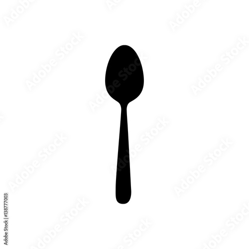 sticker contour spoon icon, vector illustraction design image photo