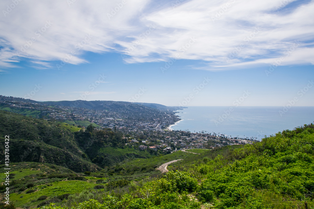 View of Laguna Beach, Southern California 