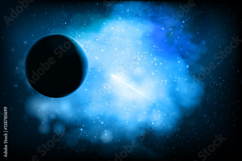 blue space background