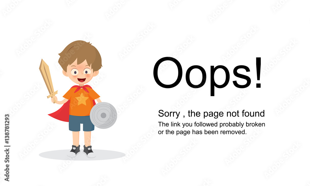 Page Not Found Error 404.Vector template Page Not Found Error 404.Vector template