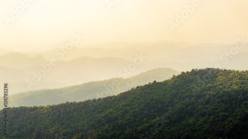 landscape of Doi Pui Chiangmai Thailand