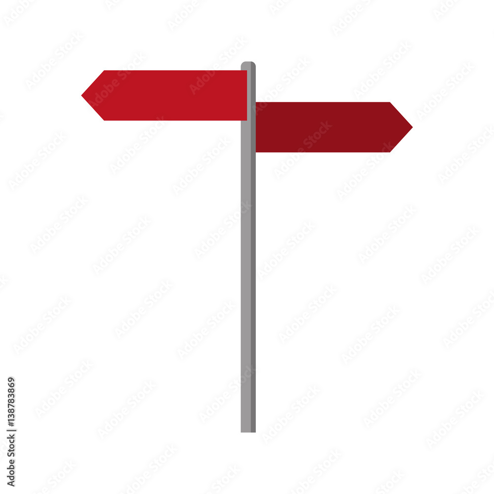street road sign icon over white background. colorful design. vector illustration street road sign icon over white background. colorful design. vector illustration