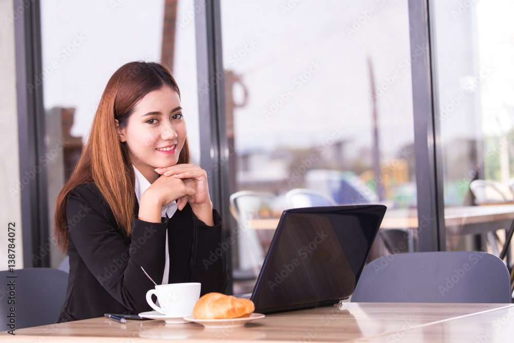 Asia business people or businesswoman take a break with coffee cup, Protrait business concept. Asia business people or businesswoman take a break with coffee cup, Protrait business concept.
