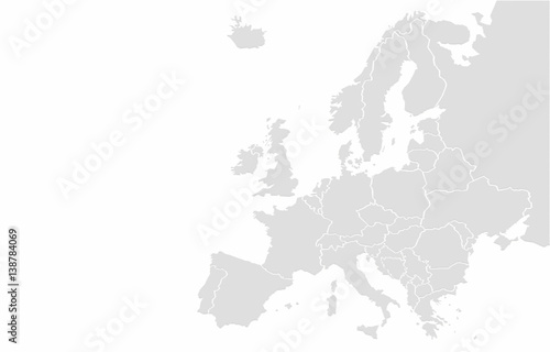 Europe map photo