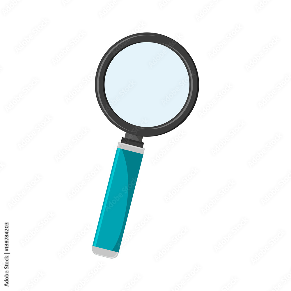 magnifying glass icon over white background. colorful design. vector illustration magnifying glass icon over white background. colorful design. vector illustration