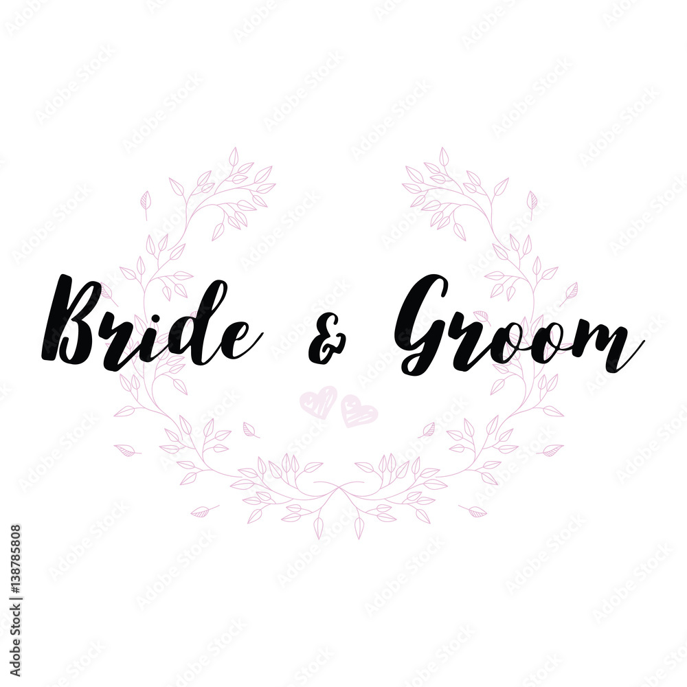Wedding quotes.Set for design wedding invitations. Set of Love hand drawn quotes in vector.