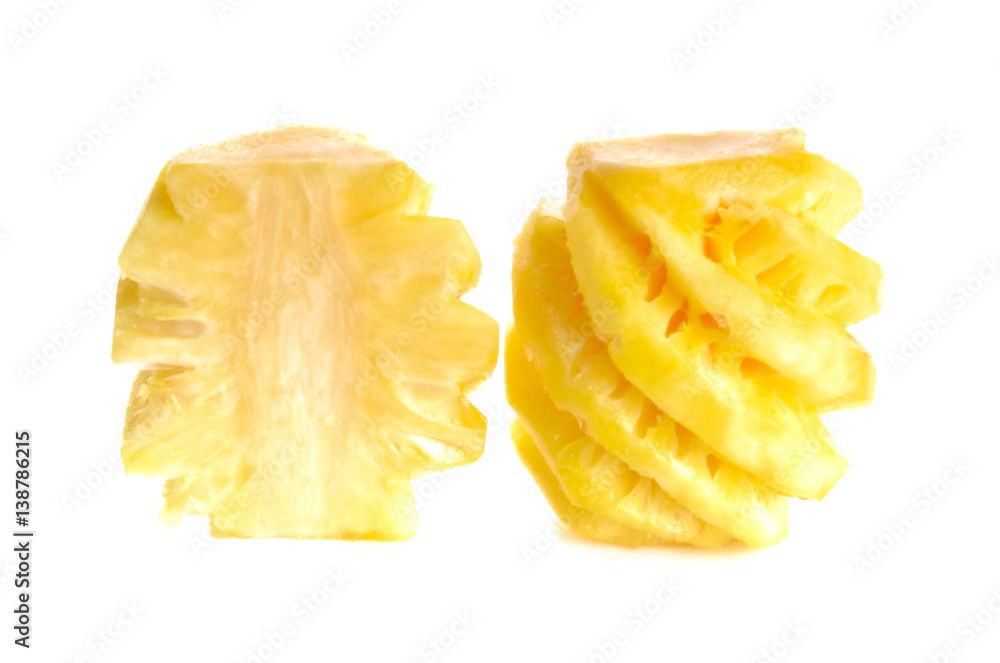 pineapple on white background pineapple on white background
