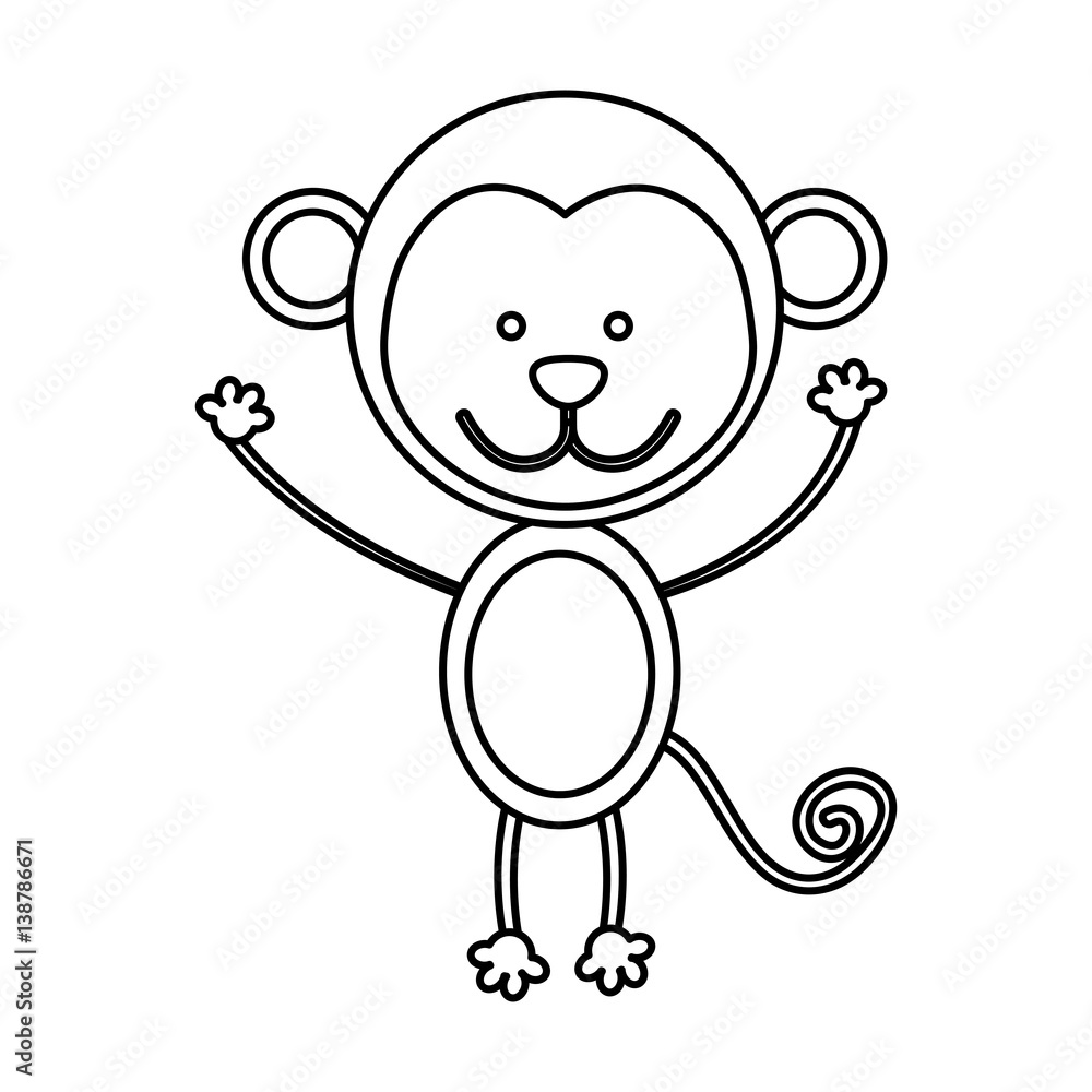 figure teddy monkey icon, vector illustration design image figure teddy monkey icon, vector illustration design image