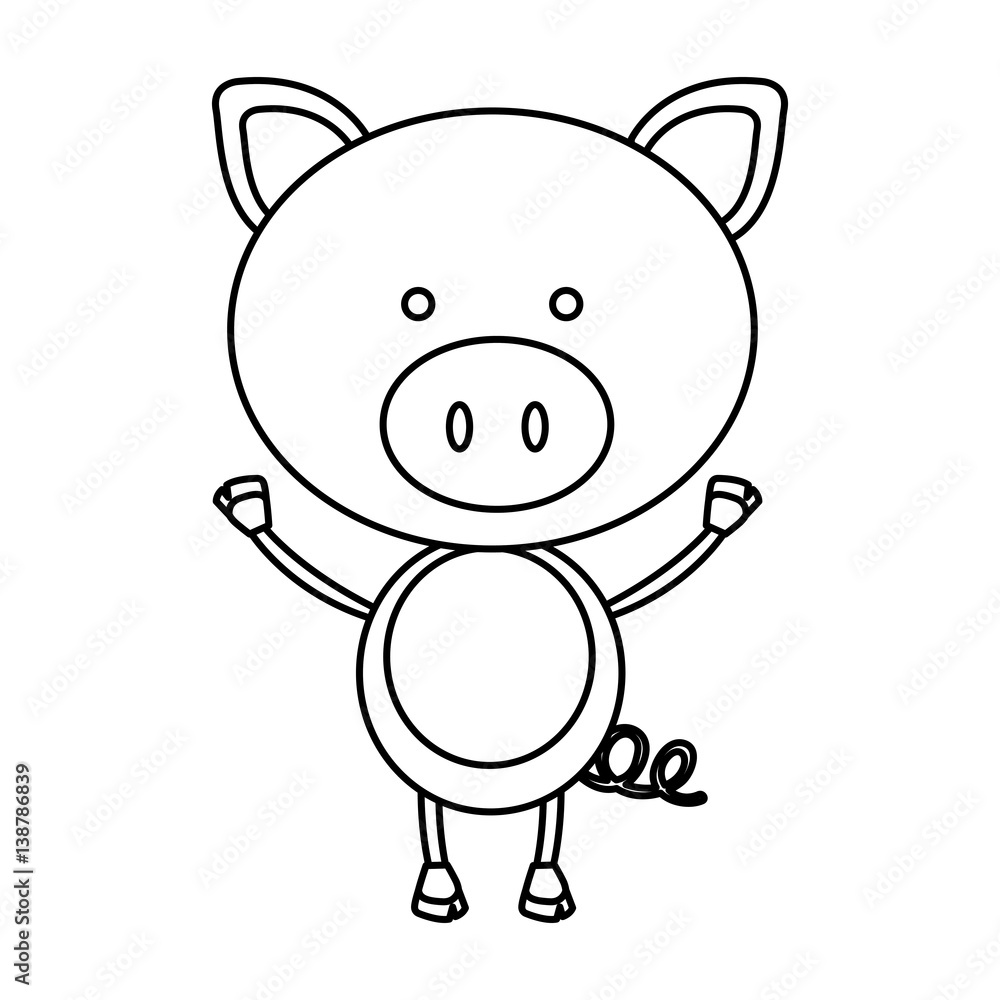 figure teddy pig icon, vector illustration design image figure teddy pig icon, vector illustration design image