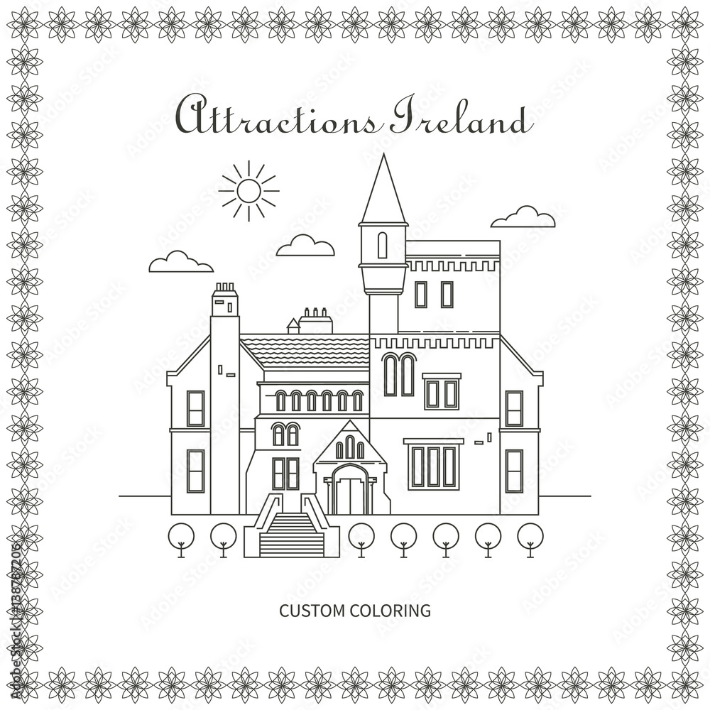 Ireland Attractions page Coloring