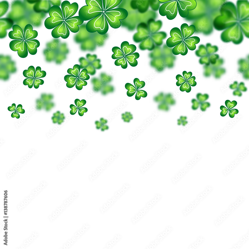 Saint Patrick's Day border. Vector illustration. Irish symbols of the holiday. There is room for text. Party Invitation Design, Typographic Template. Lucky and success symbols. Saint Patrick's Day border. Vector illustration. Irish symbols of the holiday. There is room for text. Party Invitation Design, Typographic Template. Lucky and success symbols.