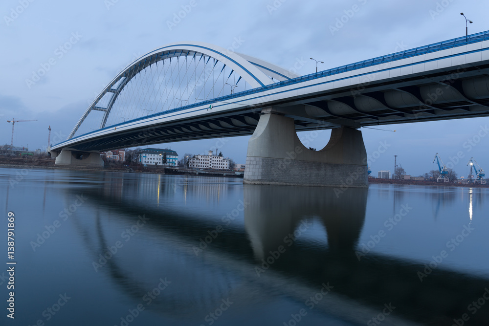 Apollo bridge in Bratislava, Slovakia. Apollo bridge in Bratislava, Slovakia.