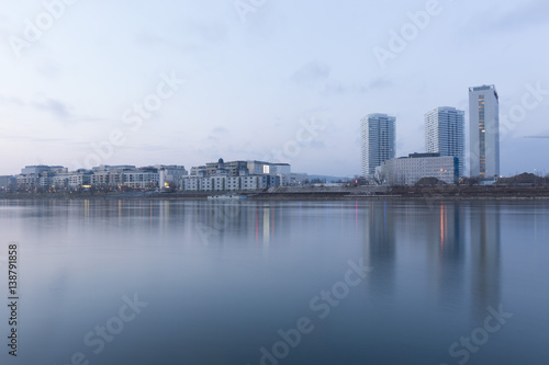 Riverside with Eurovea in Bratislava, Slovakia