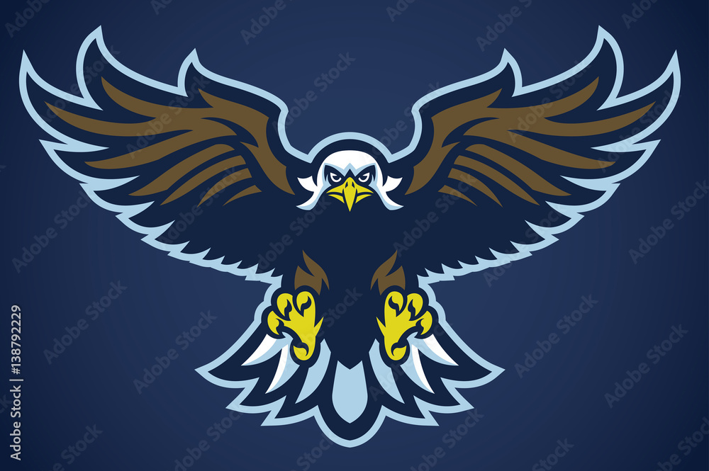 Obraz premium Orzeł rozpostarł skrzydła