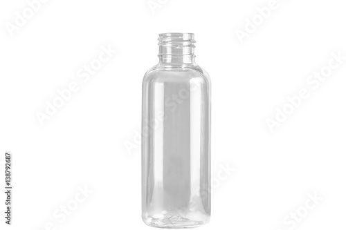 empty bottle isolated on white background