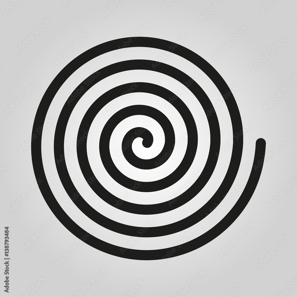 Spiral icon. Helix and scroll, gyre, curl, loop symbol. Flat design. Stock - Vector illustration Spiral icon. Helix and scroll, gyre, curl, loop symbol. Flat design. Stock - Vector illustration