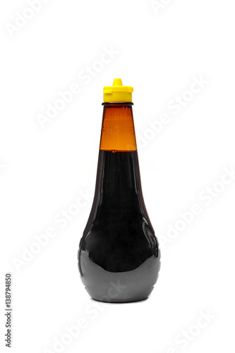 A bottle of soy sauce