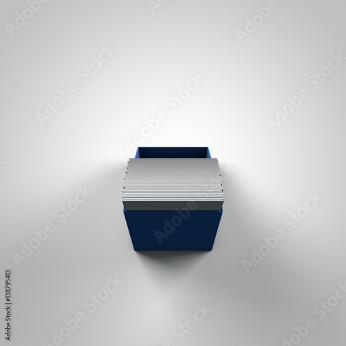 3d display used for magazines on counters or in shops