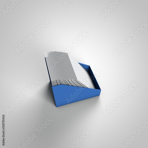 3d display used for magazines on counters or in shops